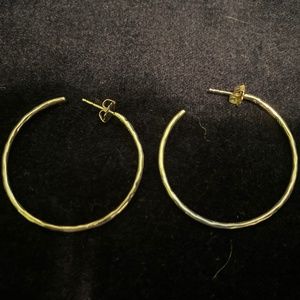 Ippolita Squiggle Silver Hoop Earrings